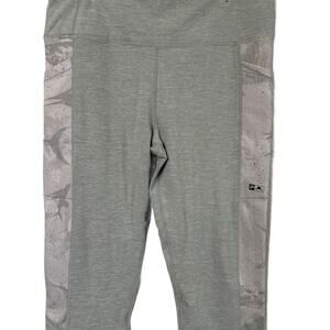 Pelagic Fiji Leggings Fish Print Gray, Size L